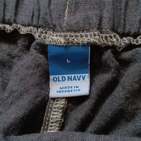 Old Navy Charcoal Wrap Linen Blend Skorts for Women - Picture 2 of 5